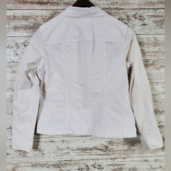 GAP White Classic Denim Jacket - Picture 3 of 11